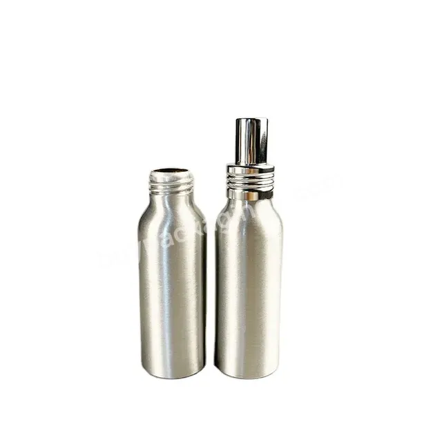 Oem Silver Aluminum Perfume Packaging Bottle With Silver Aluminum Mist Sprayer 60ml 75ml 80ml 100ml And Etc. - Buy Liquid Packaging Bottle,Aluminum Spray Perfume Bottles,100ml Shaped Perfume Bottles.