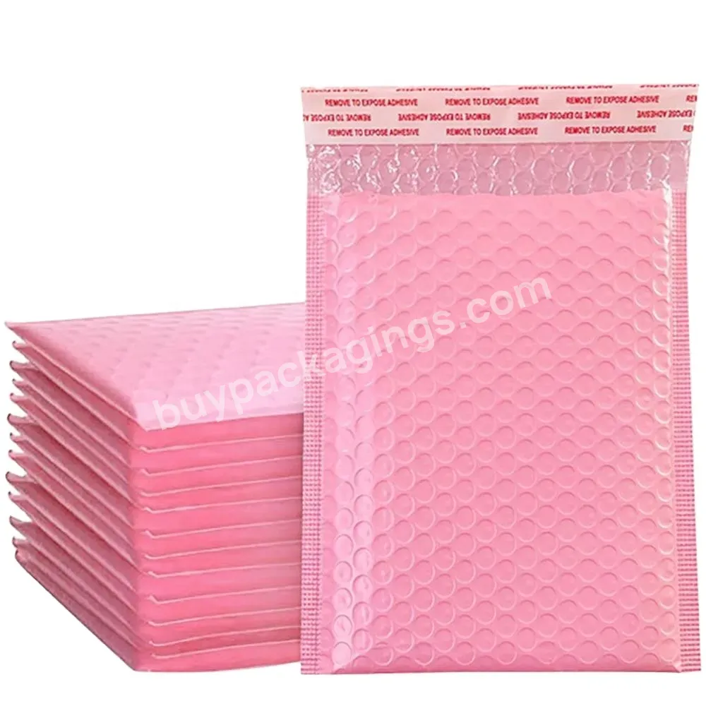 Oem Stock Eco-friendly Customize Black Pink Mailer Strong Adhesive Air Bags Packing Mailing Tear Proof Bubble Padded Envelopes - Buy Bubble Padded Envelopes,Air Bags,Black Bubble Mailer.