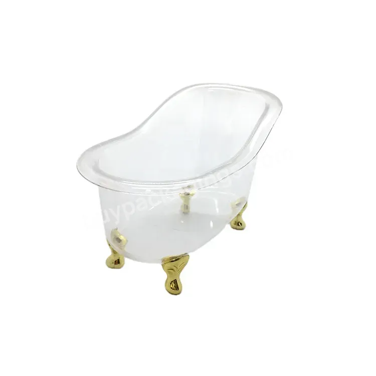 Oem Transparent Transparent Mini Bathtub Container For Gift - Buy Plastic Bathtub,Mini Bathtub Container,Gold Plastic Bathtub.