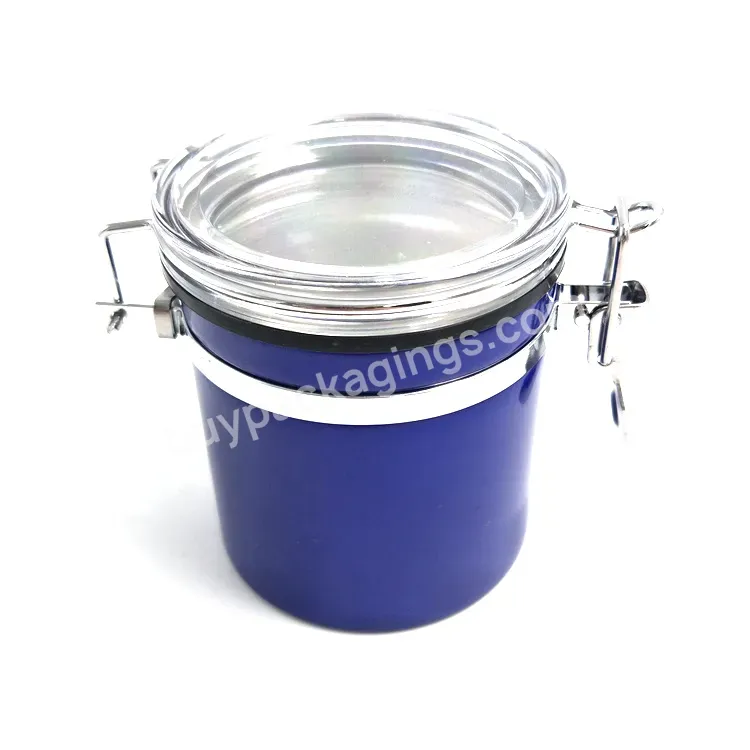 Oem Wholesale Kitchen Metal Locking Clamp Tea Canister Set Airtight Stainless Steel Coffee Bean Sugar Canister - Buy Stainless Steel Canister,Airtight Coffee Canisters,Tea Sugar And Coffee Canisters.