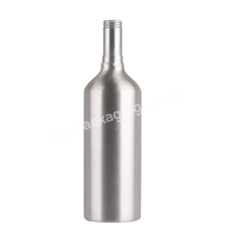 Oem Wine Bottle Shape Natural Silver Color 500ml Aluminum Bottle For Beverage And Cold Drink - Buy Aluminum Bottle,Beverage Aluminum Bottle,500ml Aluminum Bottle For Beverage And Cold Drink.