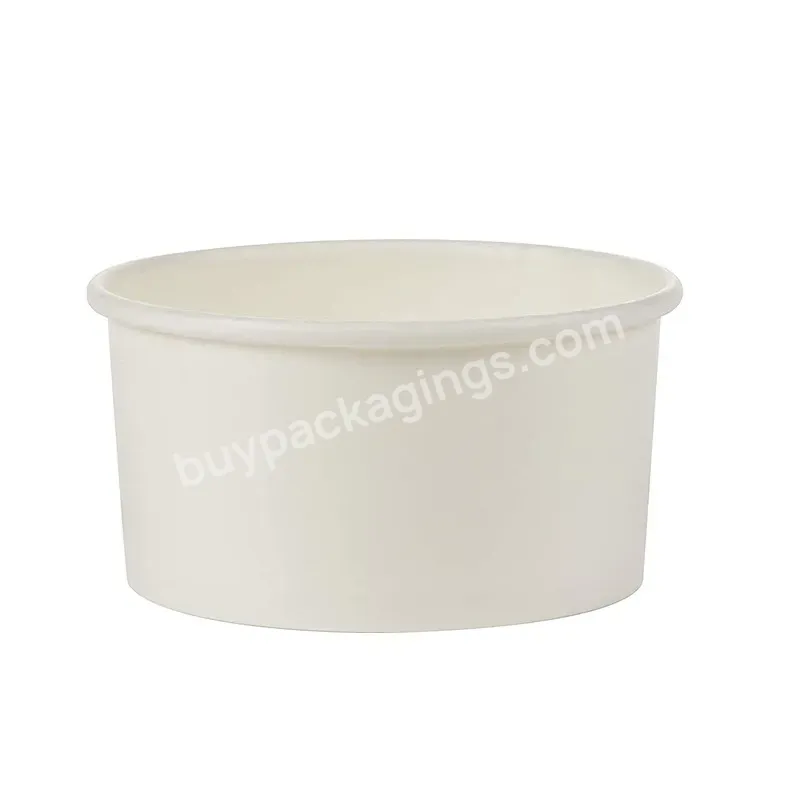 Oilproof White Paper Bowl 1000ml For Salad Packaging Waterproof Design Rice Paper Water Bowl - Buy White Paper Bowl,Paper Bowl 1000ml,Rice Paper Water Bowl.