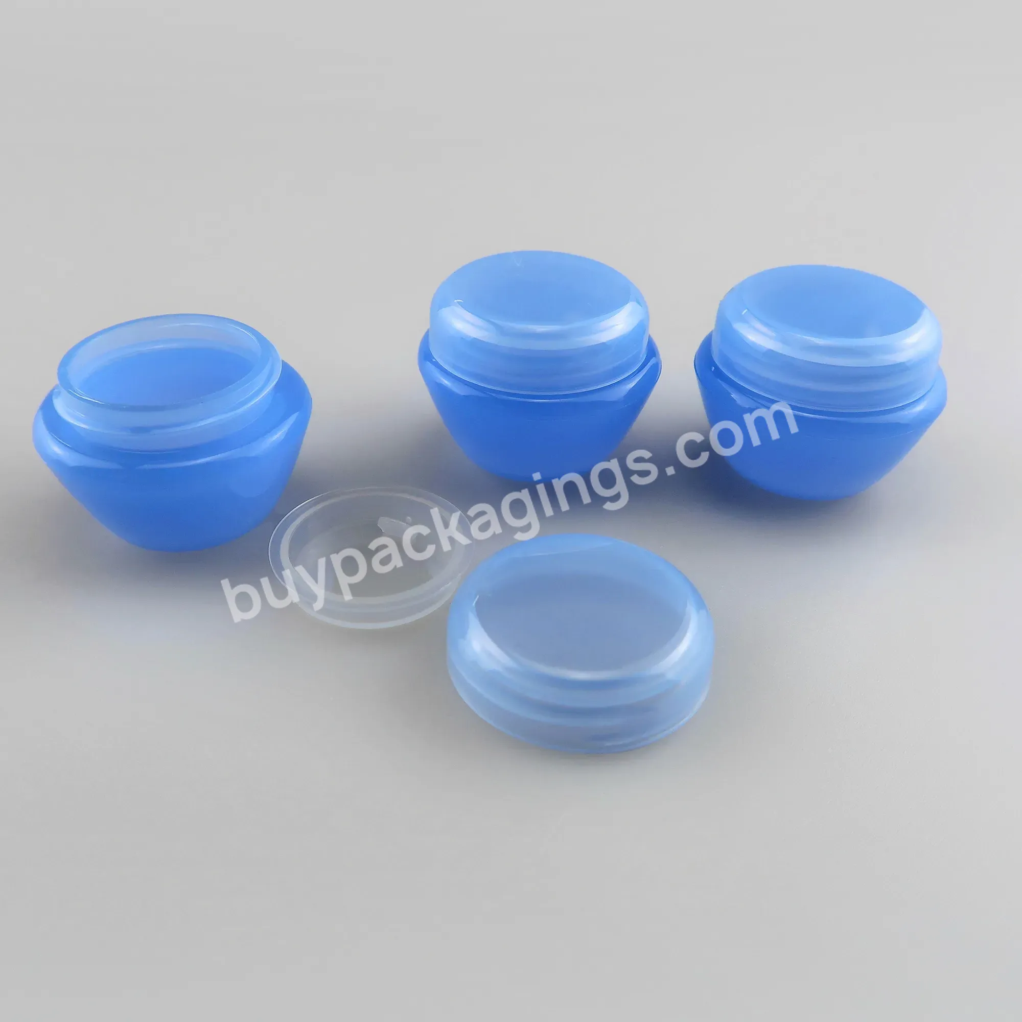 On Sales - Cosmetic Container 5g Round Shape Blue Mini Small Travel Size Plastic Cream Jar Container In Stock - Buy Cream Jar Factory Wholesale Popular High Selling Cheap Black Skin Care Cream Jar In Stock With Custom Logo,Cosmetic Jar Cosmetic Plast
