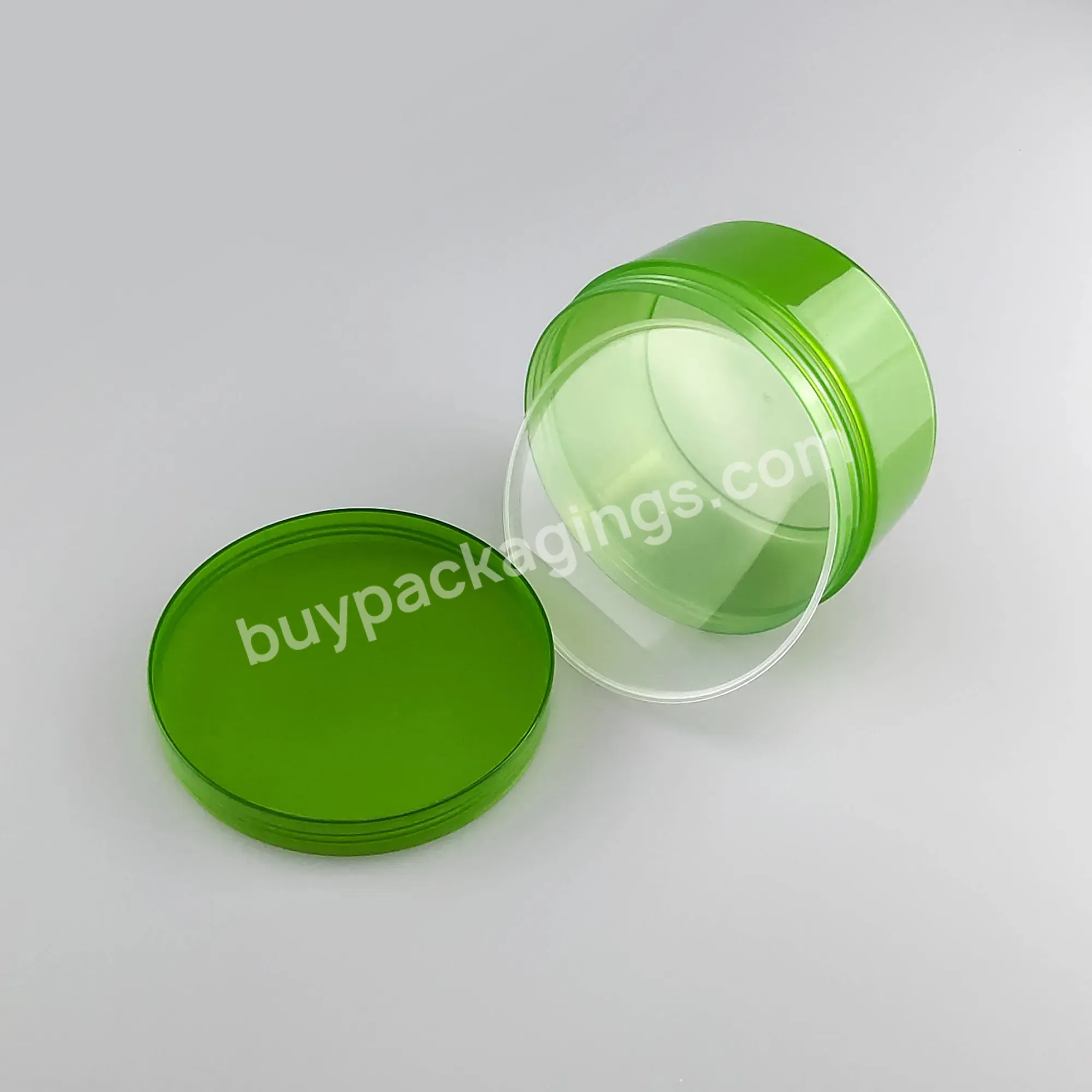 On Sales - Pp Plastic Cream Jar 300ml Green Empty Cosmetic Jar Body Scrub Container For Sale In Stock - Buy Cream Jar Factory Wholesale Popular High Selling Cheap Black Skin Care Cream Jar In Stock With Custom Logo,Cosmetic Jar Cosmetic Plastic Jar F