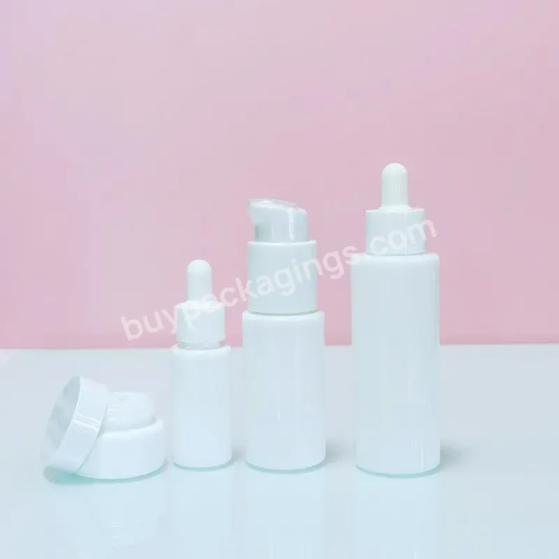 Opaque Opal 50ml Pump Glass Bottle Essential Oil Glass Bottle Cosmetic Flatg Lass Bottle 100ml With Dropper And Pum - Buy Lotion Glass Bottle 50ml,Cosmetic Bottle And Jars,Bottle For Cosmetic.