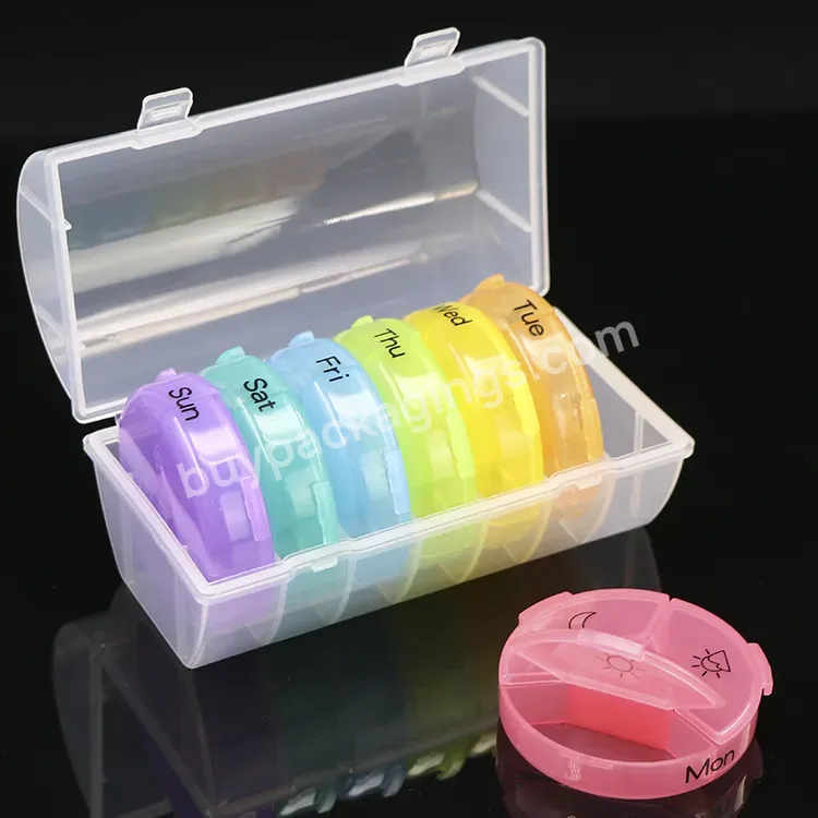 Organizer 21 Compartments Travel Portable Pill Box Weekly Smart Pill Box Pharmaceutical Packaging 7 Day Medicine Storage Case - Buy Smart Pill Box 7 Day,Medicine Storage Case,Portable Pill Box Weekly.