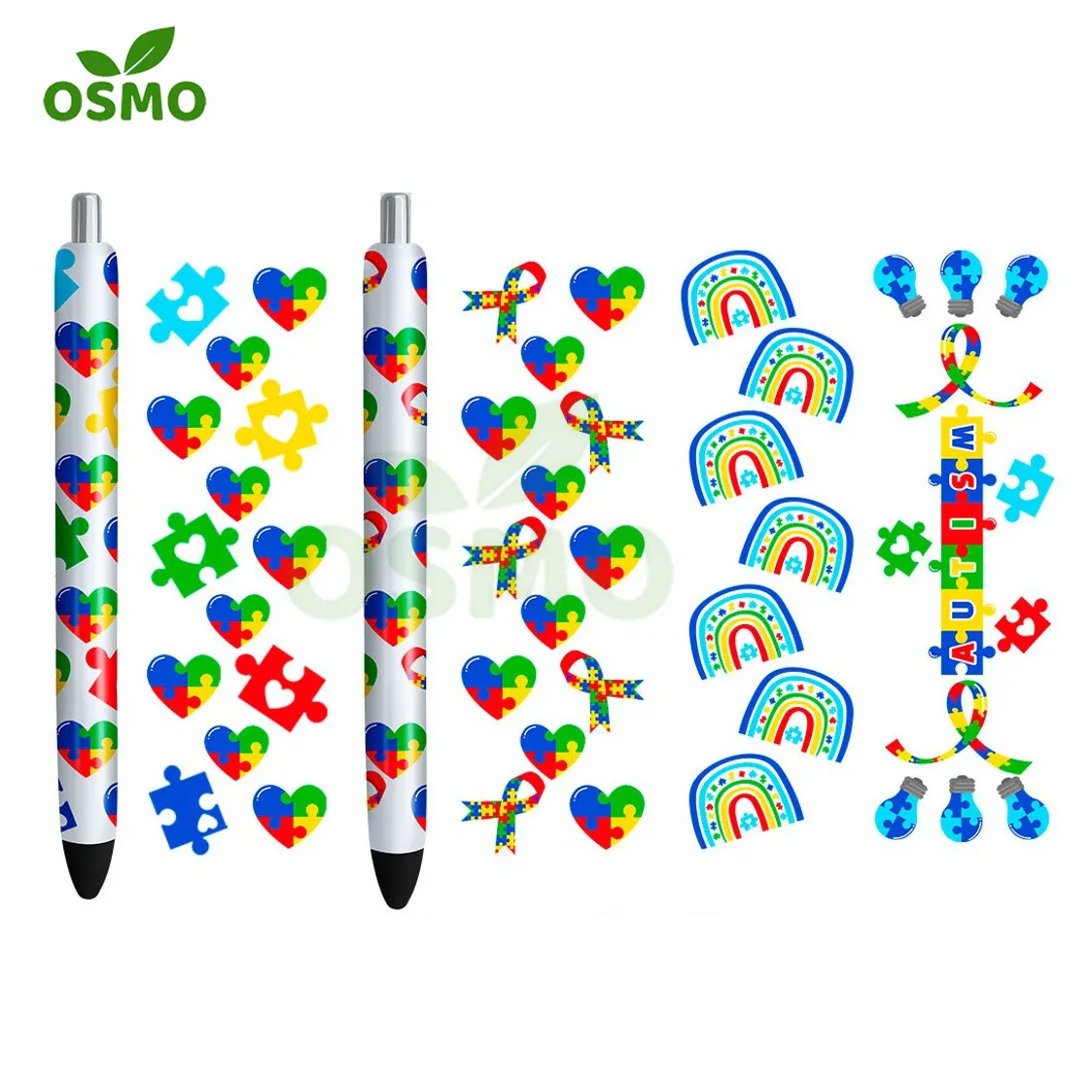 Osmo Factoroy Wholesale Customize UV DTF Pen Wraps Stickers Eco Solvent Pen Decal