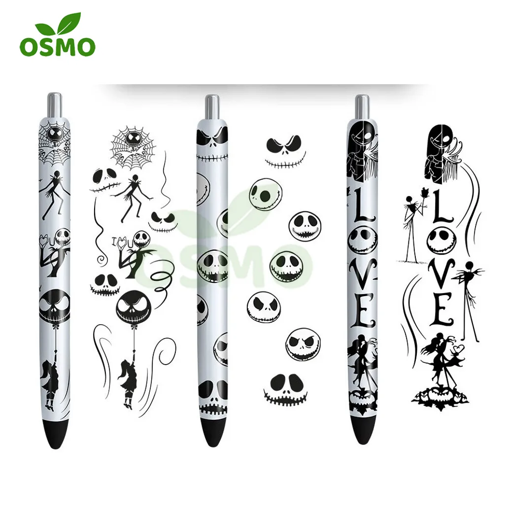 Osmo Factoroy Wholesale Customize UV DTF Pen Wraps Transfer Decal Stickers Pen Decoration