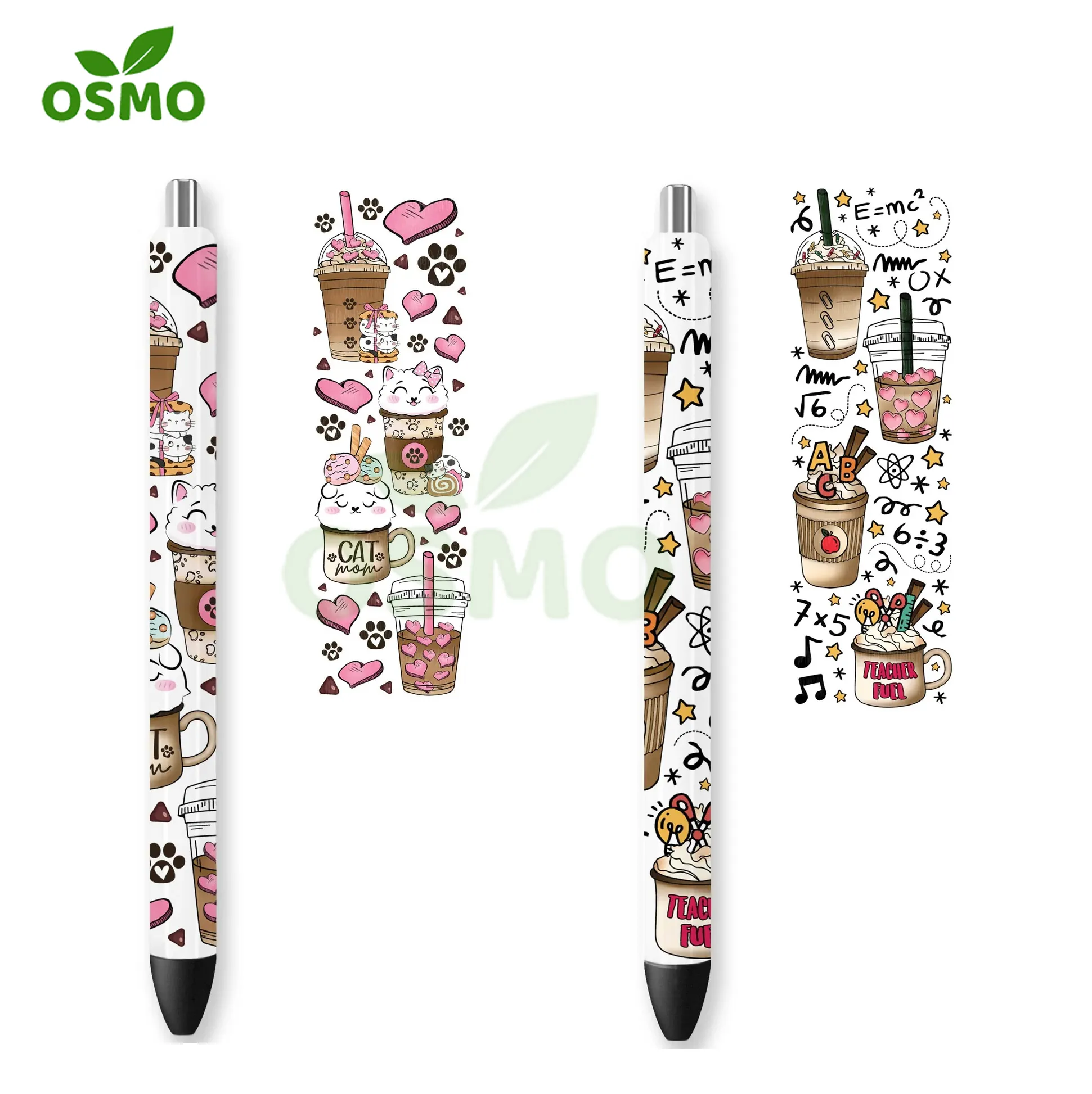 Osmo Factoroy Wholesale Customize UV Dtf Pen Wraps Transfer Sticker Decals for Ballpoint Pens