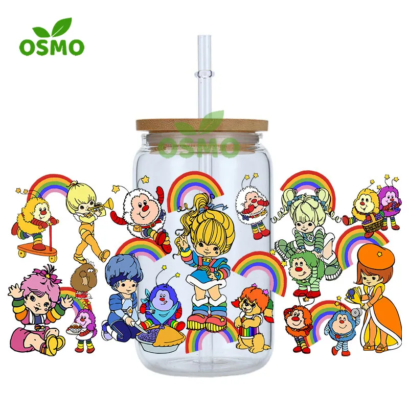 Osmo Ready To Transfer HKitty Transfer Wraps 3D UV Dtf Cup Wraps for 16oz Libbey Can Tumblers