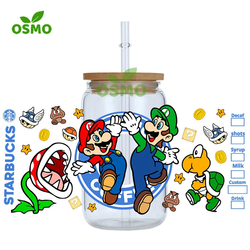 Osmo Ready To Transfer HKitty Transfer Wraps 3D UV Dtf Cup Wraps for 16oz Libbey Can Tumblers