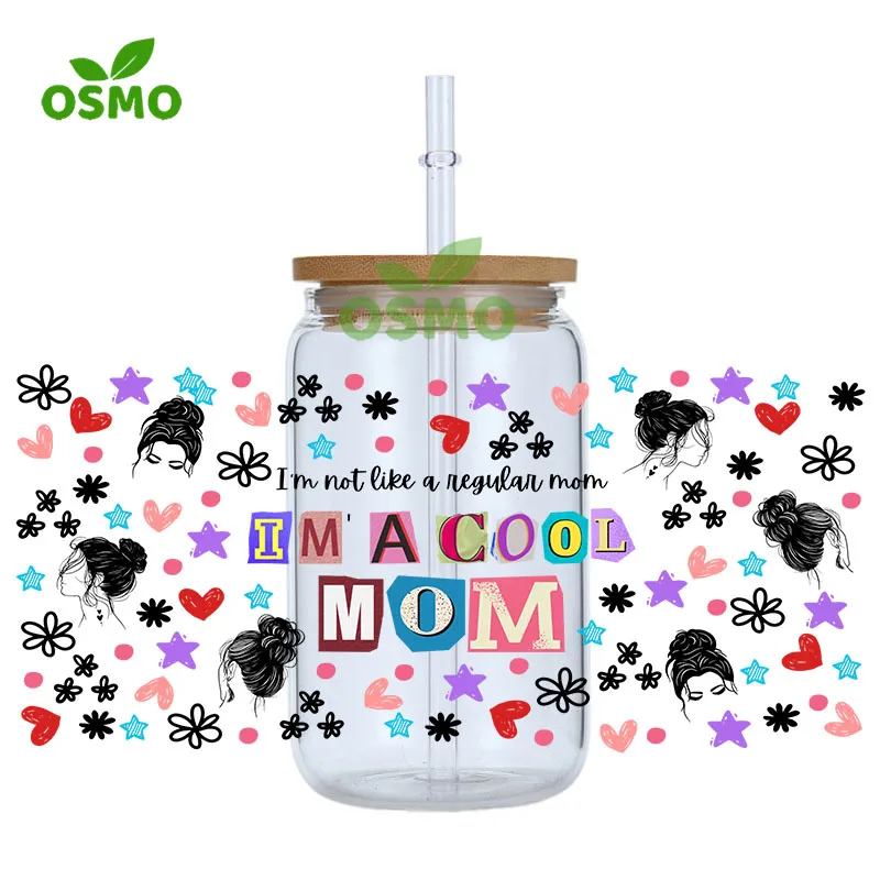 Osmo Wholesale Factoroy Custom Uv Dtf Transfer Cup Sheet Wraps Sublimation Transfer Wraps for Cups Tumblers Libbey Glass Cans