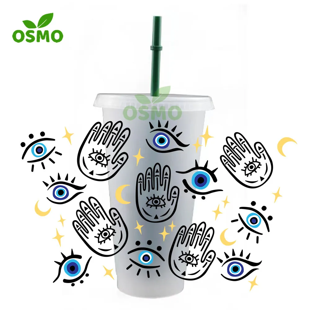 Osmo Wholesale Ready To Transfer UV DTF Cup Wrap Vinyl Transfers Custom Designs for Mugs Coffee Cups Tumblers
