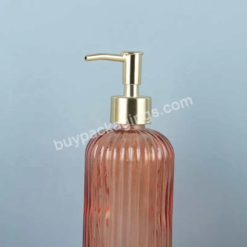 Other Glass Packaging - Buy Cosmetic Clear Amber Round Glass Bottle,Amber Glass Bottle With Pump,Lotion 500ml Amber Soap Dispenser Glass Bottle.