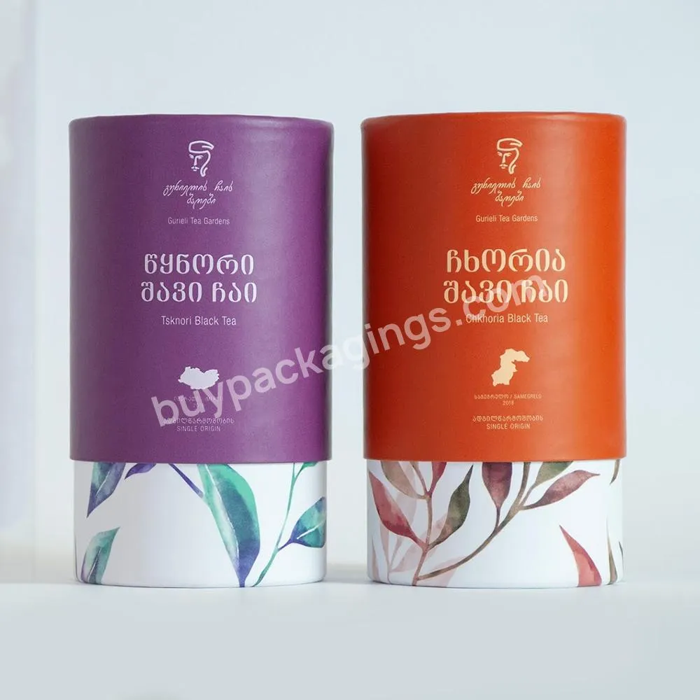 Pack Packaging Custom Food Grade Biodegradable Round Cylinder Kraft Cardboard Paper Tube