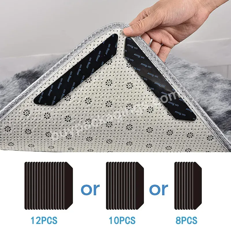 Packaging Auxiliary Materials Black And White Carpet Antiskid Paste Trapezoidal Right Angle L-shaped Floor Mat Fixed Puadhesive