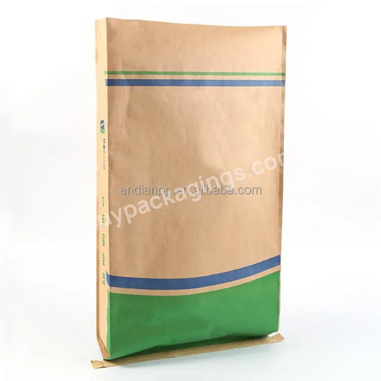 Packaging Kraft Paper Bags 25kg Paper-plastic Chemicals Cement Paper Bags - Buy Paper Bag,25kg Paper Bag,Cement Paper Bag.