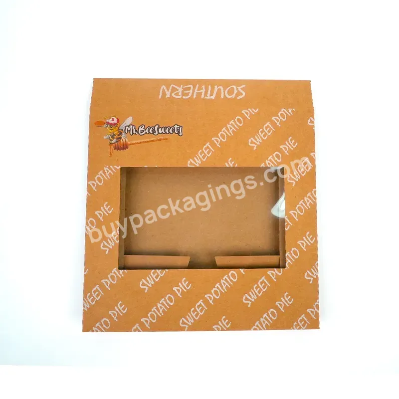 Packaging Kraft Paper Cake Box Packaging With Transparent Window Size Logo Printing Baking Cake Box - Buy Nice Moon Cake Packaging Box,Small Cake Box With Window,Cookie Box.