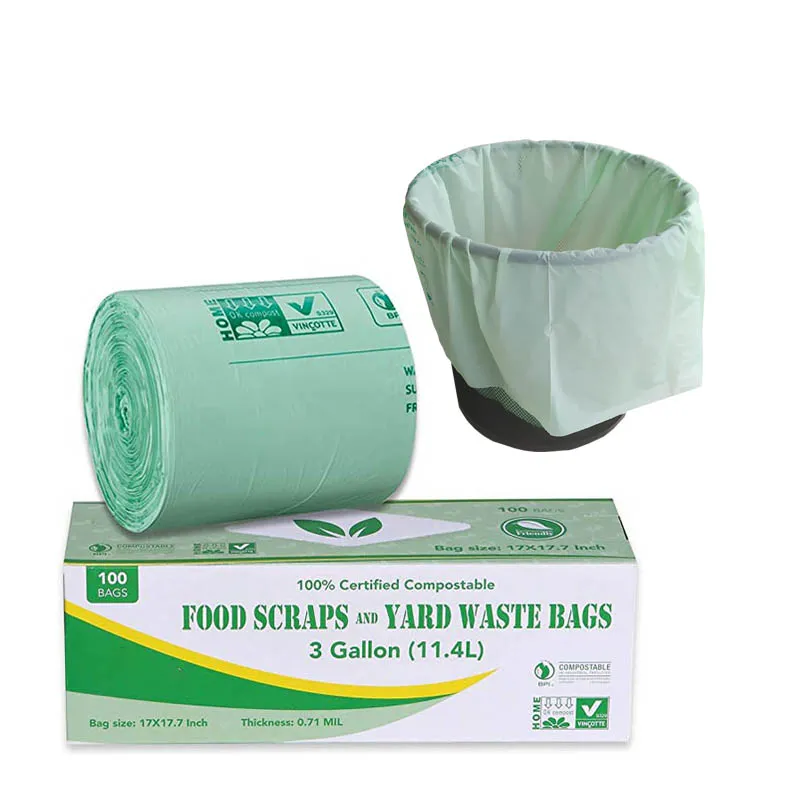 Packing EPI PVA 100% Clear PBAT Biodegradable Plastic EN13432 Bag PLA Biodegradable With Certification