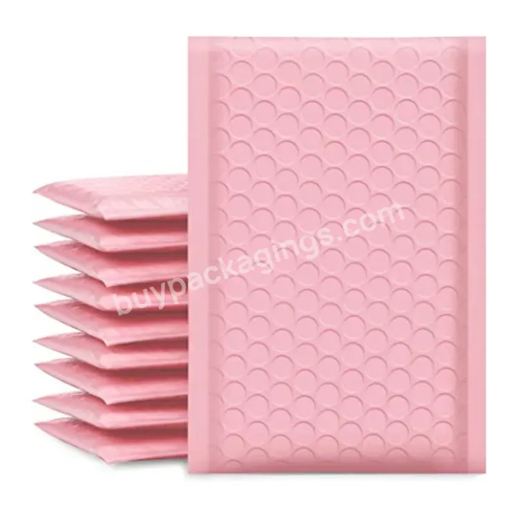 Padded Envelopes Shipping Bags Pink Bubble Mailers Poly Plastic Bubble Polymailer Bag Self Seal Adhesive Waterproof - Buy Pink Shipping Bags Bubble Mailers,Bubble Polymailer,Bubble Bag.