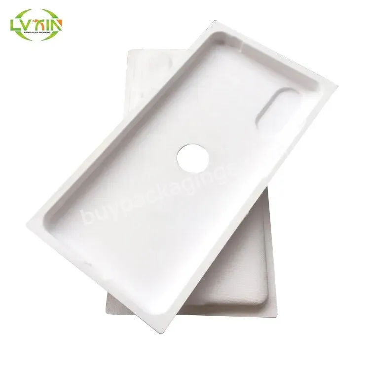 Paper Biodegradable Tray Packaging Carton Box Pulp Molded For Phone - Buy Inner Packaging Custom Moulded Pulp Packaging Pulp Molded,Packaging Tray,Paper Pulp Tray.