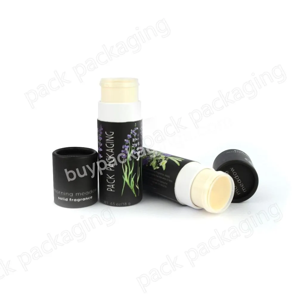 Paper Cardboard Deodorant Stick Packaging Twist Up Paper Tube Cosmetic For Lip Balm Solid Perfume Chapstick