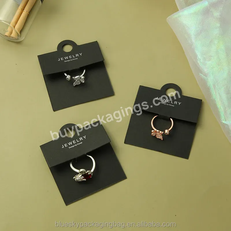 Paper Jewelry Display Stand Cards Earring Showcase Organizer Packaging Small Earring And Ring Hang Tag - Buy Jewelry Packaging Card,Earring And Ring Hangtag,Custom Jewelry Paper Hangtags With Logo.