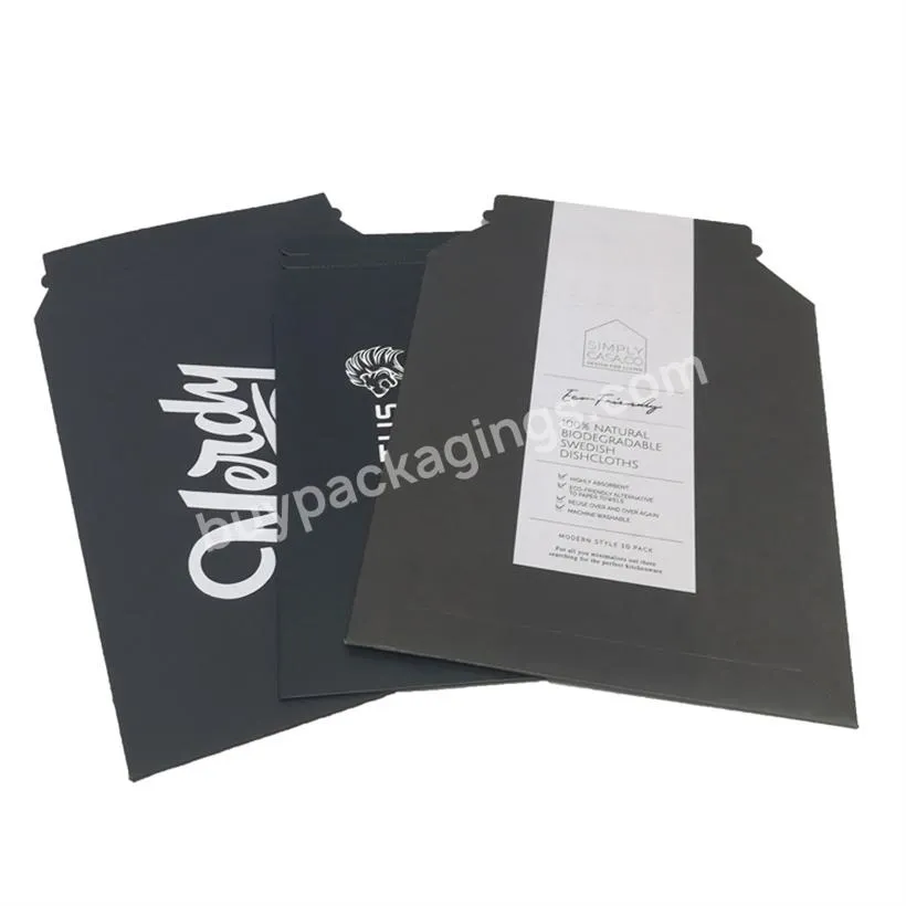 Paper Self Seal Envelopes Stay Flat Cardboard Rigid Mailer Shipping Bags For Photos Documents