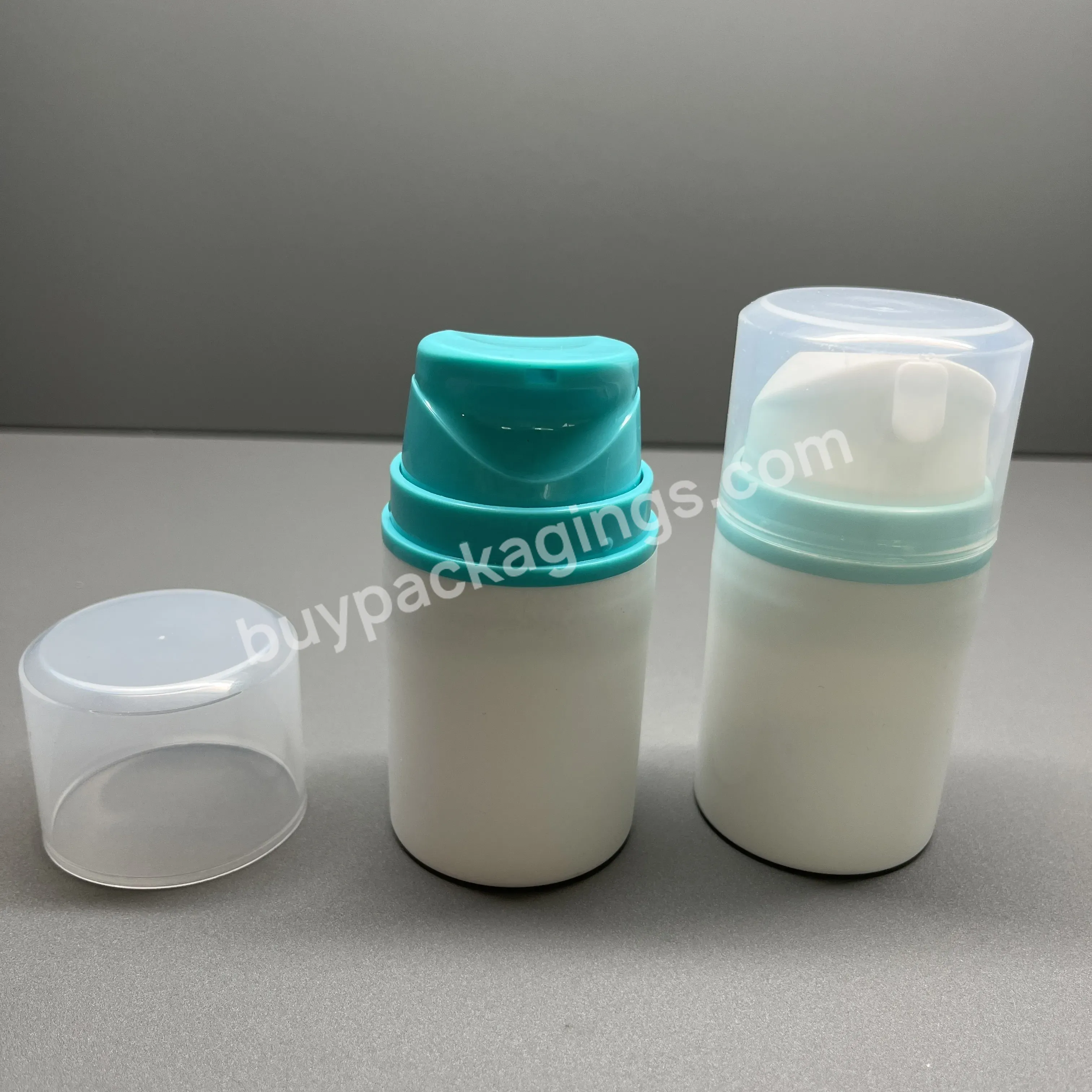 Pcr-pp Material Cylindrical 50ml Airless Lotion Bottle For Skincare - Buy 50ml Airless Lotion Bottle,Pcr Lotion Bottle,Lotion Bottle For Skincare.