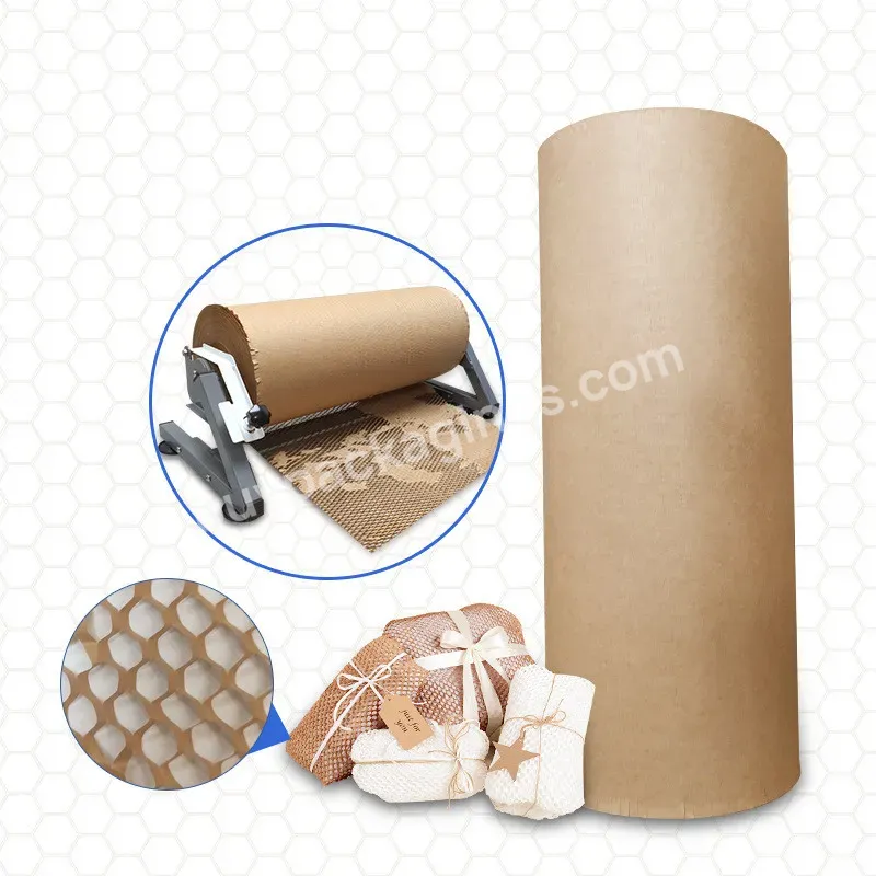 Perforated-packing Cushioning Wrap Honeycomb Packaging Paper Rolls With 20 Fragile Sticker Labels - Buy Honeycomb Wrap Roll,Honeycomb Christmas Paper Decorations,Paper Honeycomb Roll.
