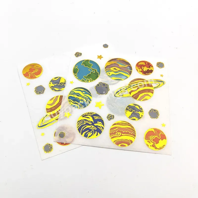 Permanent Decorative Customised Gold Foil Washi Paper Sheet Kiss Cut Sticker Printing - Buy Custom Printed Washi Sticker,Washi Paper Sticker,Custom Sticker Sheet.