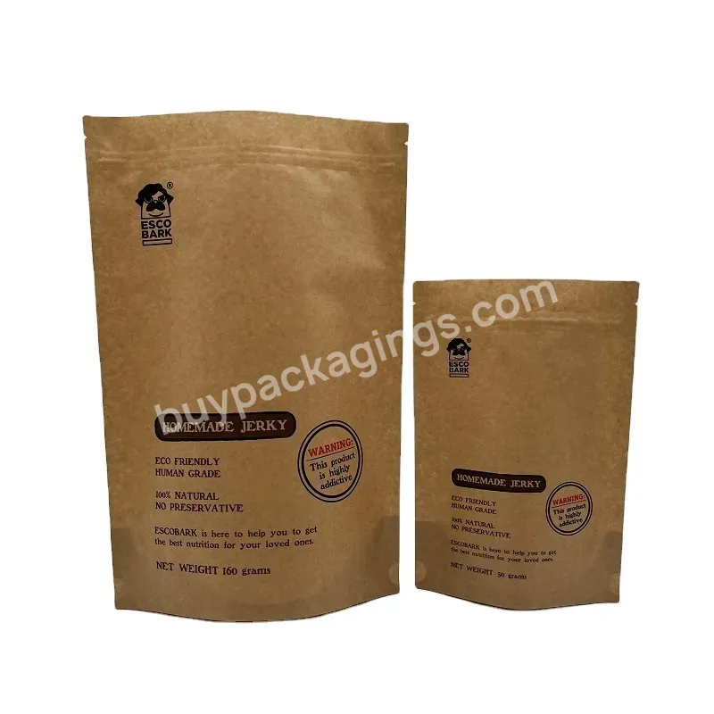 Pet Dogs Food Stand Up Zipper Kraft Paper Bags Usage For Snack Food Nuts Rice Dried Food 5 Gallon Mylar Bags Support Custom - Buy Kraft Paper Bags,Stand Up Film,Pet Dogs Food.