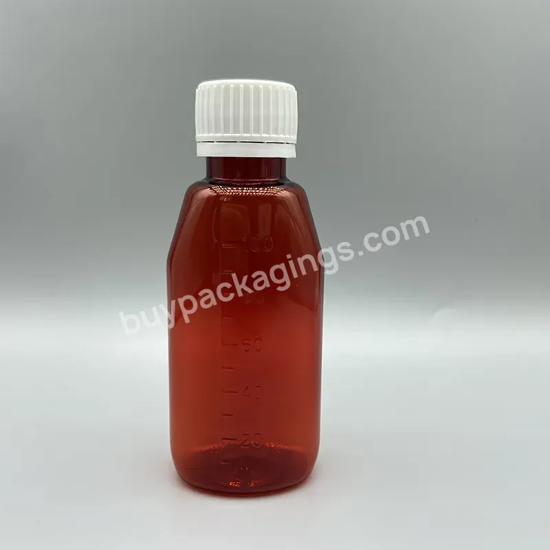 Pharmaceutical Coa Pet 3oz 100ml Amber Oval Pharmacy Empty Cough Syrup Bottle With Anti-theft Cap - Buy 3oz 100ml Amber Pharmacy Syrup Liquid Bottle With Tamper-evident Cap,100ml Pet Plastic Syrup Bottle With Tamper-proof Cap,3oz 100ml Pharmaceutical