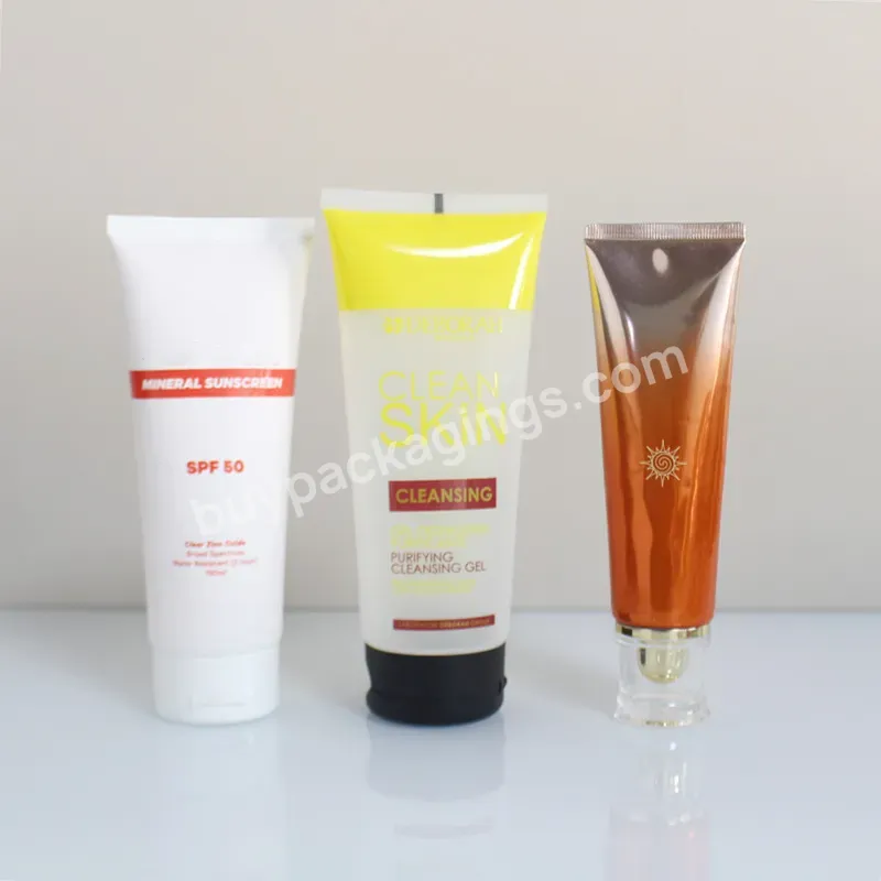Pink Ombre 80ml 100ml 200ml Empty Tube Cosmetic Packaging Soft Cream Eco Friendly Packaging Tube Flip Top Cover Squeezable Tube - Buy 10/15/20/25/40/50ml Luxury Shiny Gold Abl Cream Tube Hand Serum Tube Cosmetic Packaging Bb Cream Tube For Sunblock S