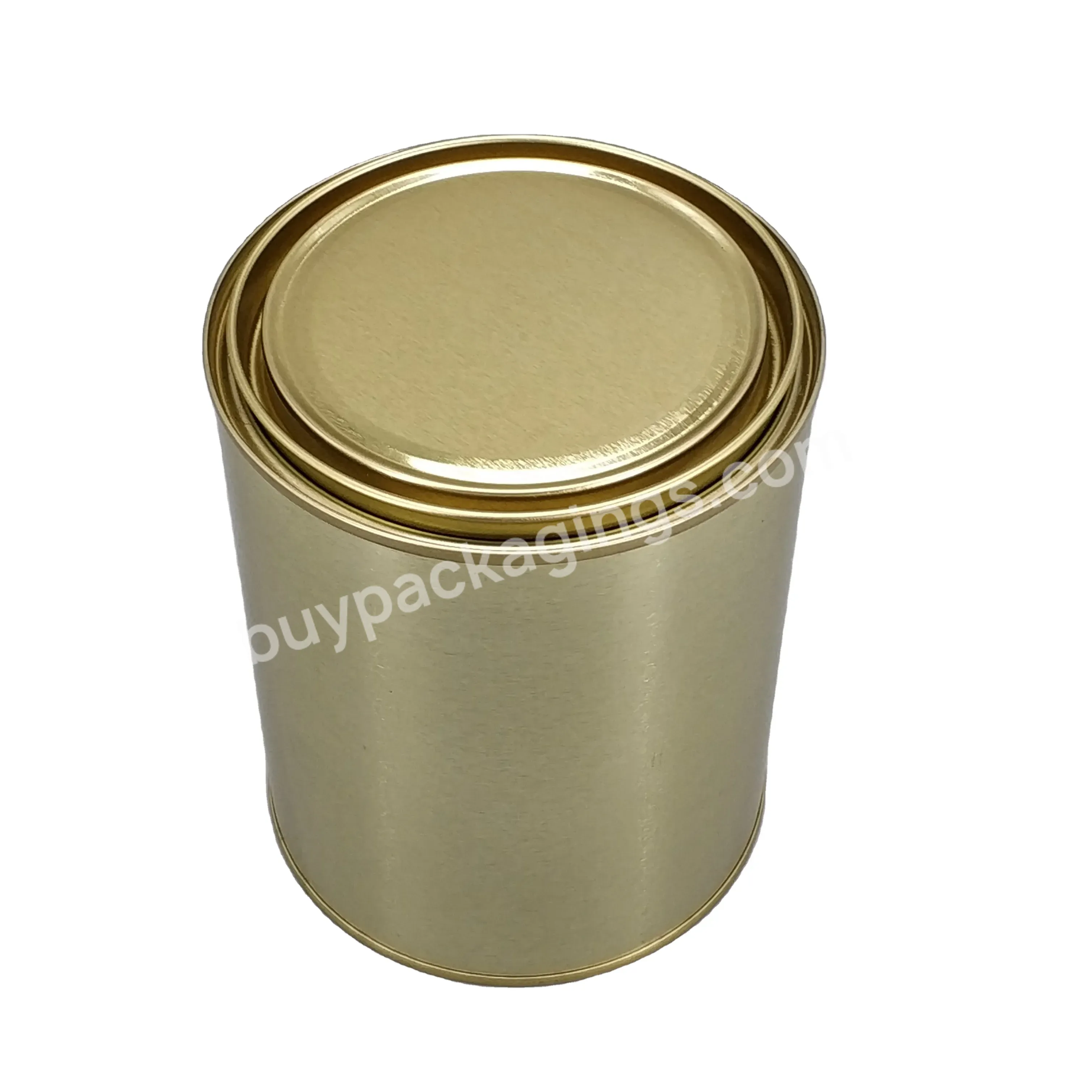 Pint Quart Gallon Round Metal Can For Paint Ink Candle - Buy Candle Metal Can,Pint Metal Tins,Gallon Metal Tin Can With Lid For Paint Ink Candle.