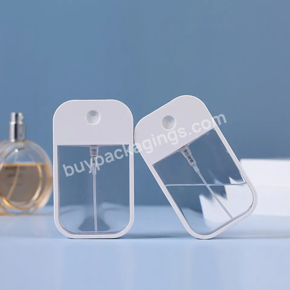 Plastic 40ml White Card Shape Spray Bottle Cosmetic Packing Breath Freshener Perfume Toner Packaging Spray Bottle