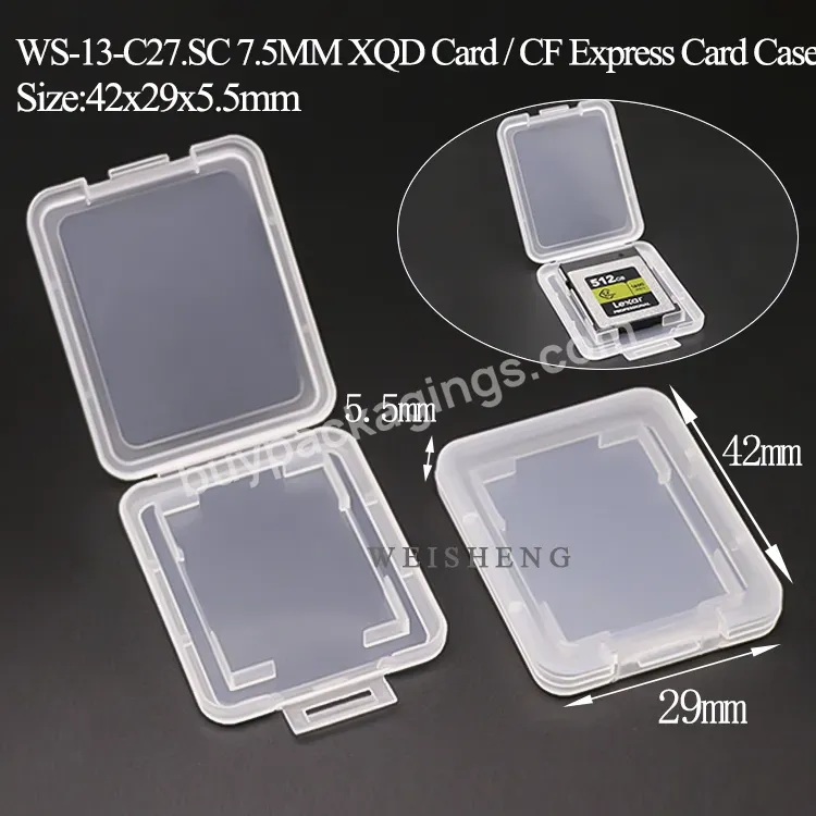 Plastic 7.5mm Xqd Case Protector Xqd Memory Card Case Game Card Case For Xqd Sd Memory Card Adapter Plastic Box - Buy Sd Memory Card Adapter Plastic Case,Game Card Case For Xqd,Xqd Memory Card Case.