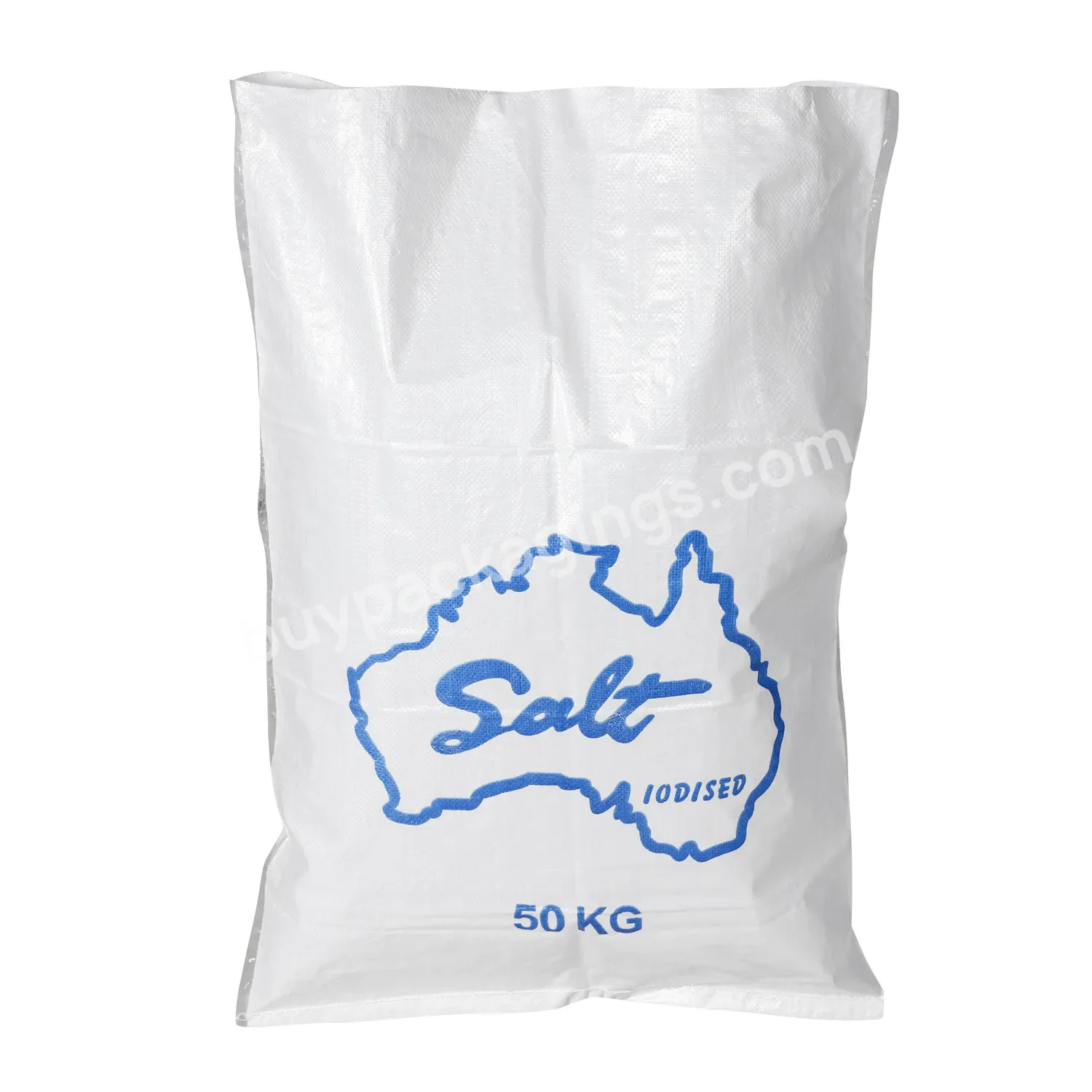 Plastic Bag White Pp Woven Bag For Sand Cement Garbage 25 Kg 50 Kg