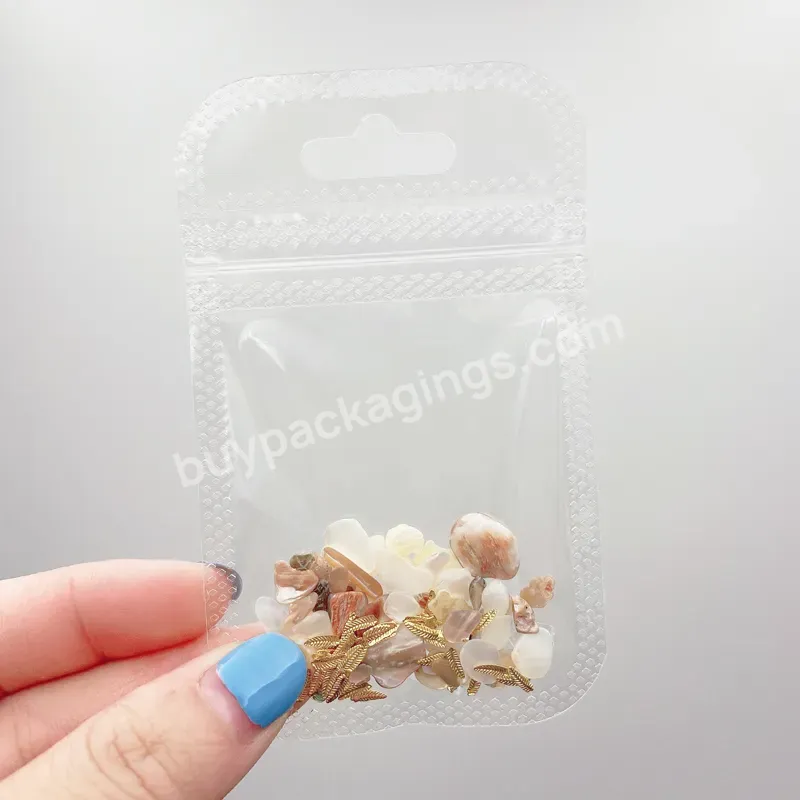 Plastic Bags Zip Lock Poly Bags White Plastic Packaging Bags For Nail Decoration - Buy Mini Plastic Bag,Plastic Bag With Zipper,Plastic Custom Print Logo Pack Jewelry Ziplock Reclosable Plastic Poly Clear Zipper Bags.