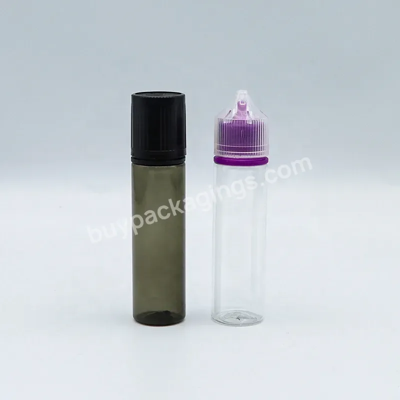 Plastic Black Clear Dropper Bottle V3 Liquid Bottle 60ml - Buy V3 Liquid Bottle,Liquid 60ml Bottle,60ml Pet Dropper Bottle.
