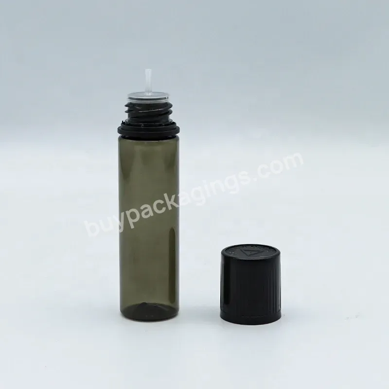 Plastic Black Clear Dropper Bottle V3 Liquid Bottle 60ml - Buy V3 Liquid Bottle,Liquid 60ml Bottle,60ml Pet Dropper Bottle.