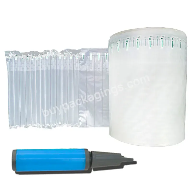Plastic Co-extrusion Inflatable High Quality Inflatable Plastic Air Column Bag Wrap Roll Packing Manufacture Wholesale - Buy High Quality Inflatable Plastic Air Column Bag Packing Roll,Co-extrusion Film Packaging Material,Environment Protection Bubbl