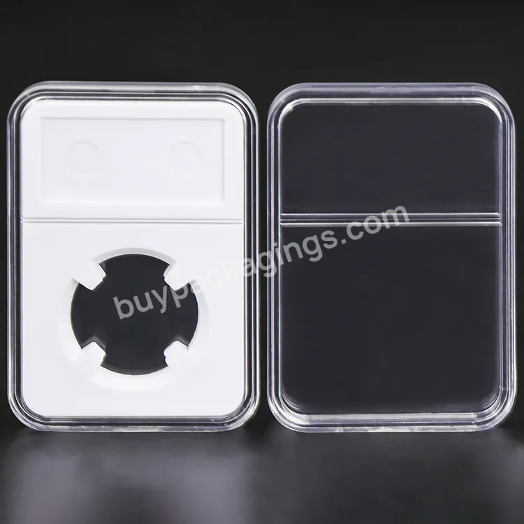 Plastic Coin Frame Display Slabs Storage Box Case Collection Ngc Coin Holder Clear Box Pccb Bnb Graded Coin Slab - Buy Graded Coin Slab,Display Slabs,Ngc Coin Holder.