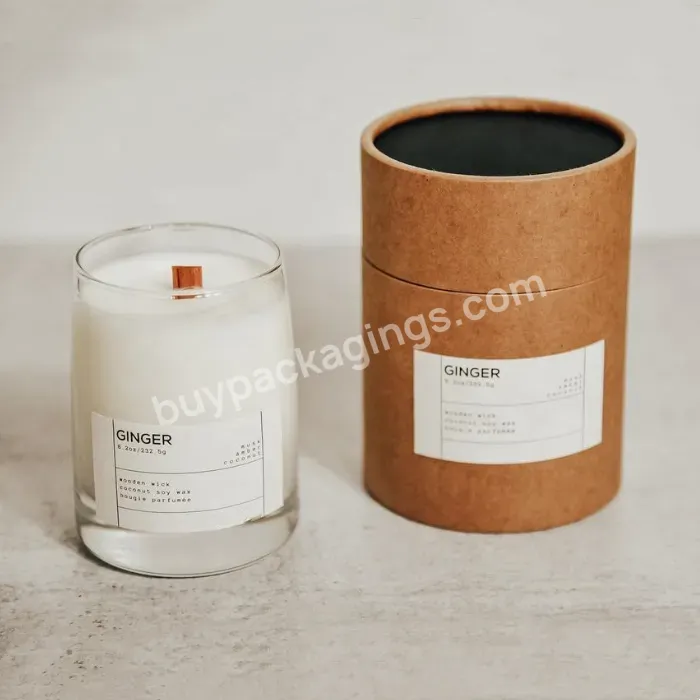 Plastic Free Paper Tube Candle Jar Cardboard Container Empty Cosmetic Paper Packaging Biodegradable Bottle Cylinder Packaging - Buy Candle Jars,Cosmetic Tubes Packaging,Biodegradable Cardboard Paper Tube.