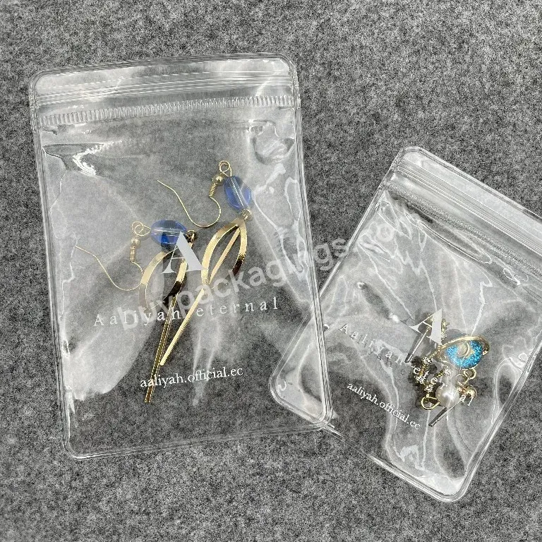 Plastic Mini Packaging Bag For Jewelry Necklace Zipper Bag Clear Custom Pvc Ziplock Bag - Buy Mini Packaging Bag,Pvc Ziplock Bag,Zipper Bag Clear.