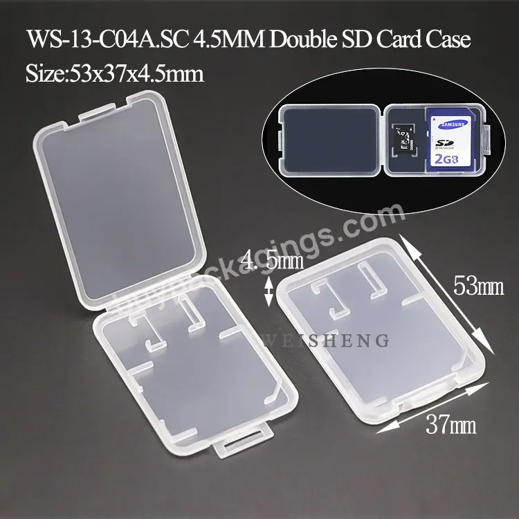 Plastic Mmc Sdhc Pro Duo Memory Card Case Pp Plastic Sd Card Storage Case Small Mini Sd Memory Card Case Wholesale - Buy Memory Card Case,Sd Card Storage Case,Sd Memory Card Case.