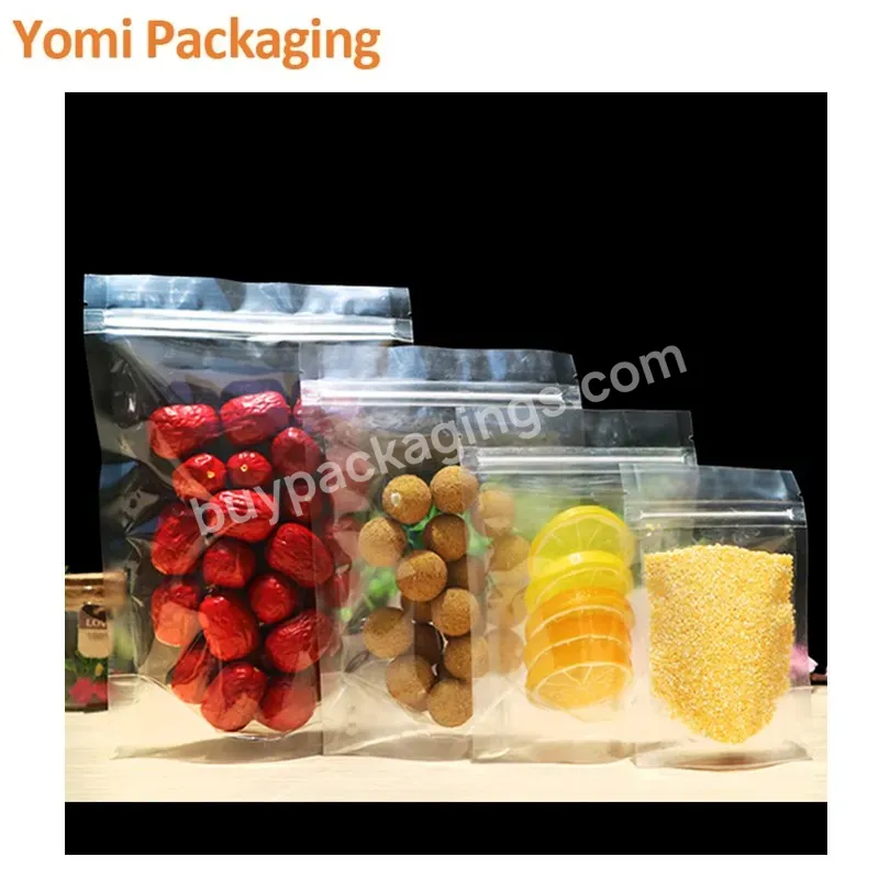 Plastic Packaging Bag Clear Pouch Smell Proof Child Resistant Snack Packet With Zipper Ziplock Packaging Bags - Buy Thick Starburst Mylar Candy Bags For Food Resealable Packaging Bags,Custom Logo Aluminium Foil Pe Plastic Stand-up Matte Black Zip Loc