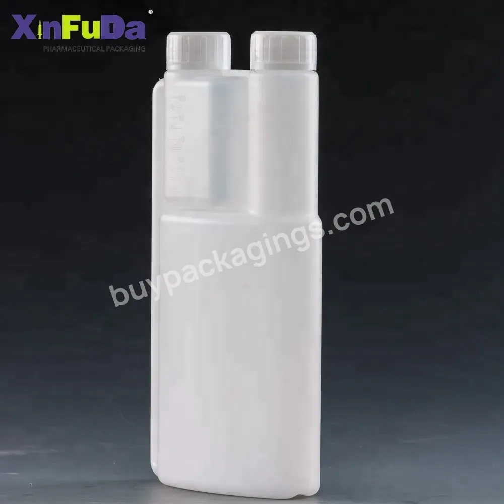 Plastic Packaging Container 500ml Double Neck Dose Meter Hdpe Bottle Plastic Squeeze Washing Bottle With Double Opening - Buy Double Neck Dose Meter Hdpe Bottle,Double Neck Bottle,500ml Hdpe Bottle.