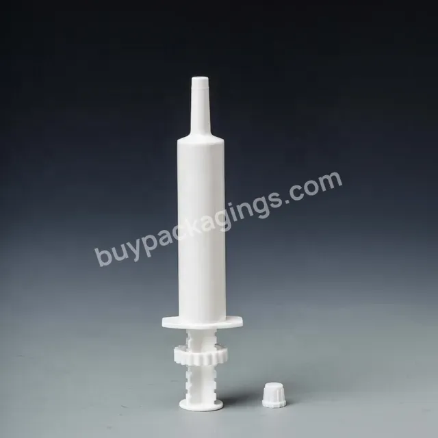 Plastic Packaging Disposable Safety Rubber Piston 30cc Black White Color Dial A Dose Syringe For Horse Wormer Paste - Buy Plastic Syringe,Syringe Plastic Packaging,Dial A Dose Syringe.