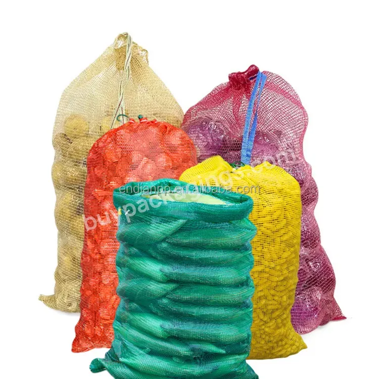 Plastic Packaging Drawstring Bean Onion Potato Cabbage Pp Woven Mesh Bags - Buy Mesh Bag,Pp Mesh Bags,Cabbage Mesh Bags.